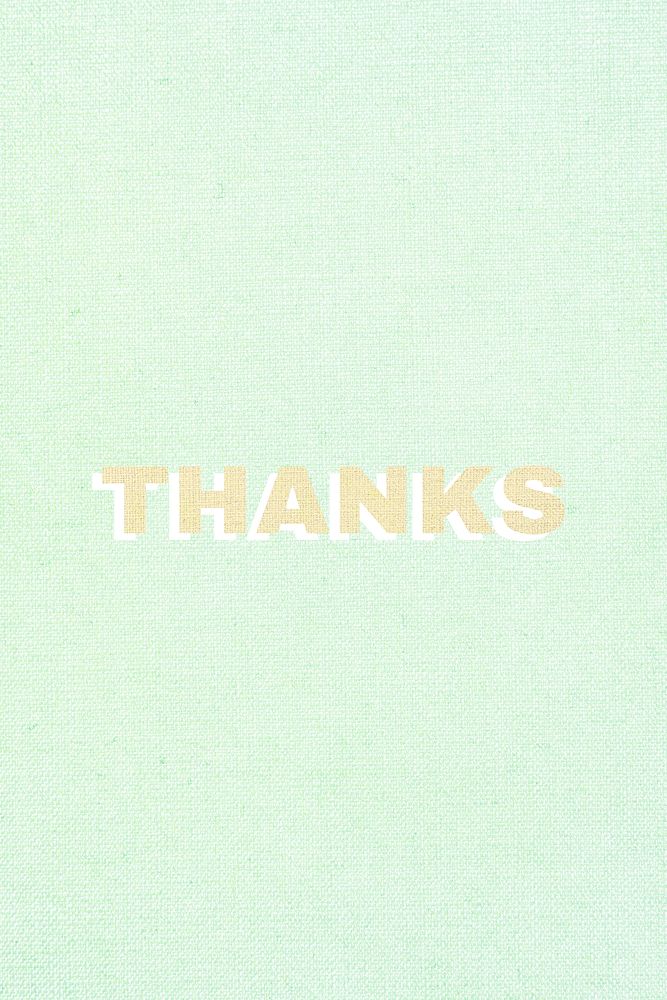 Thanks text pastel shadow font