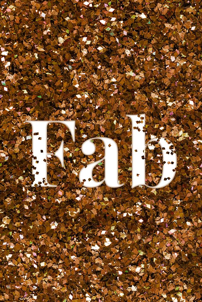 Fab glittery slang typography word