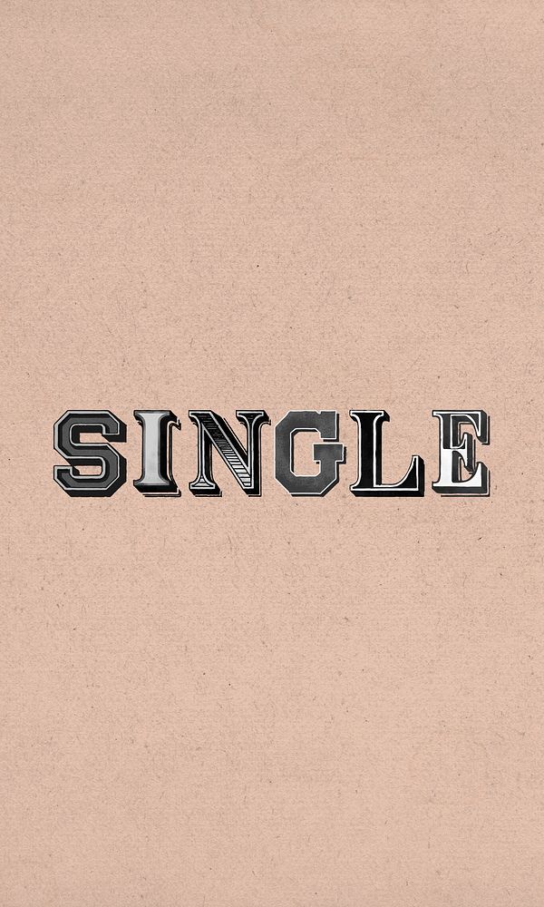 Single word clipart vintage typography