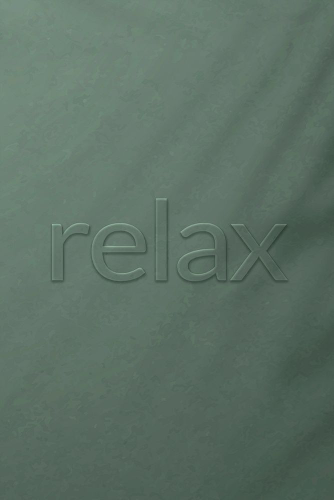 Relax text psd font letter typography