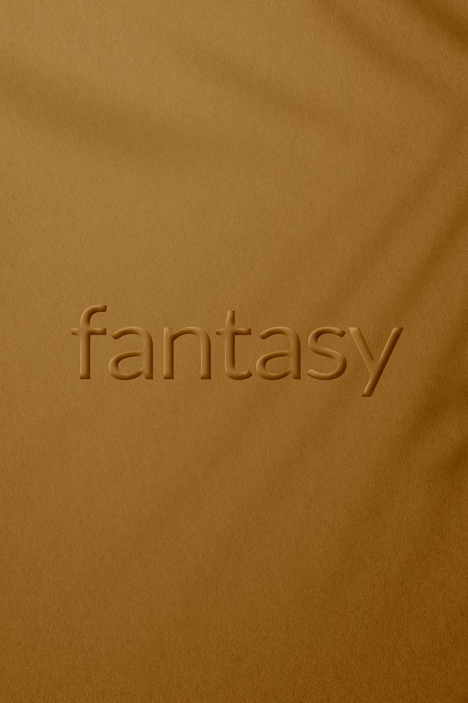 Embossed fantasy text plant shadow textured backdrop typography
