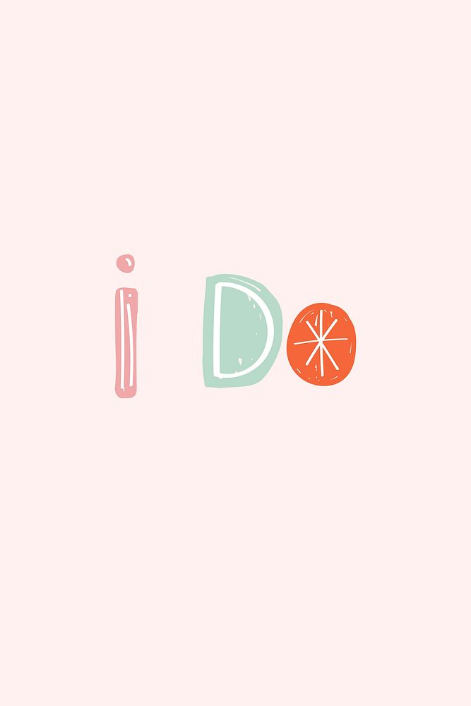 I do message psd typography doodle font