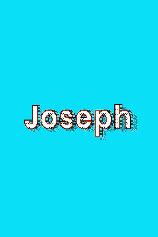 Dotted Joseph male name retro