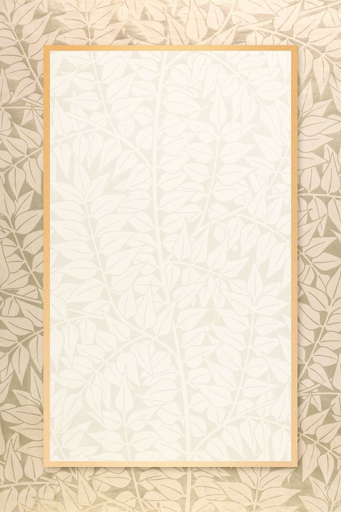Bohemian fabric pattern frame copy space William Morris inspired pattern