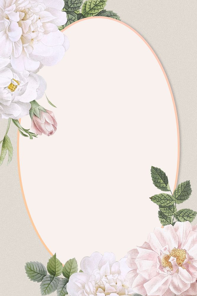 Blossoming flower adorned frame graphic