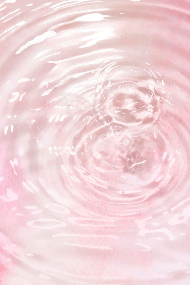 Vector pink water drop circle ripple background