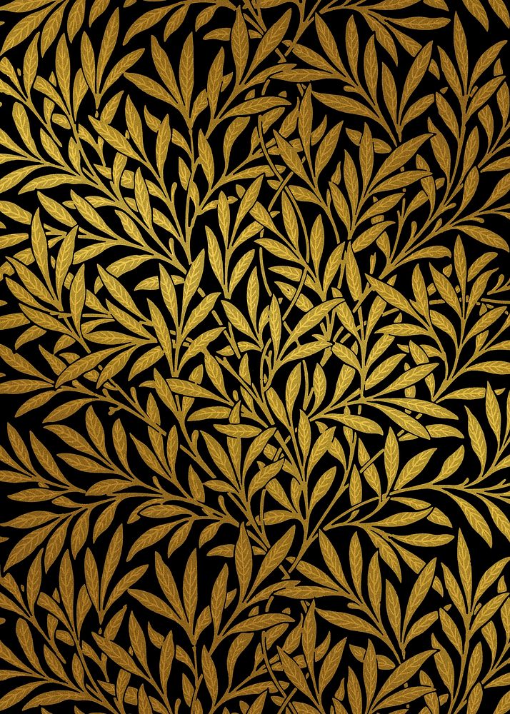 Luxury botanical pattern remix from artwork by William Morris