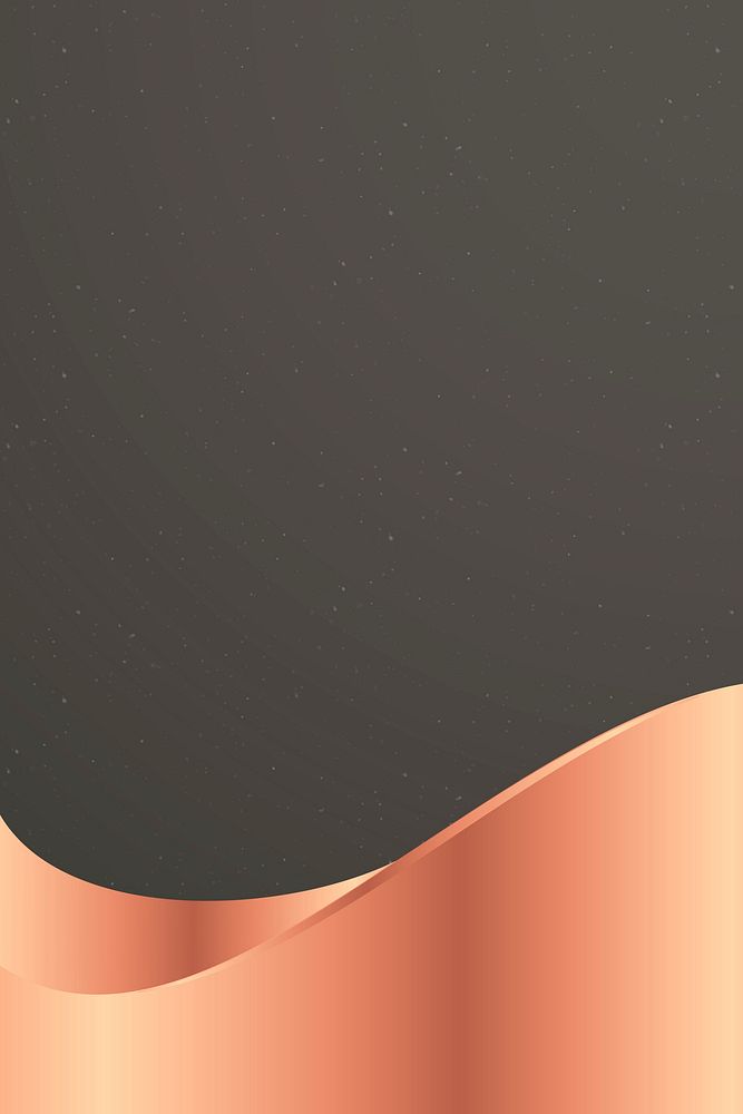 Dark gray background vector with copper wave border