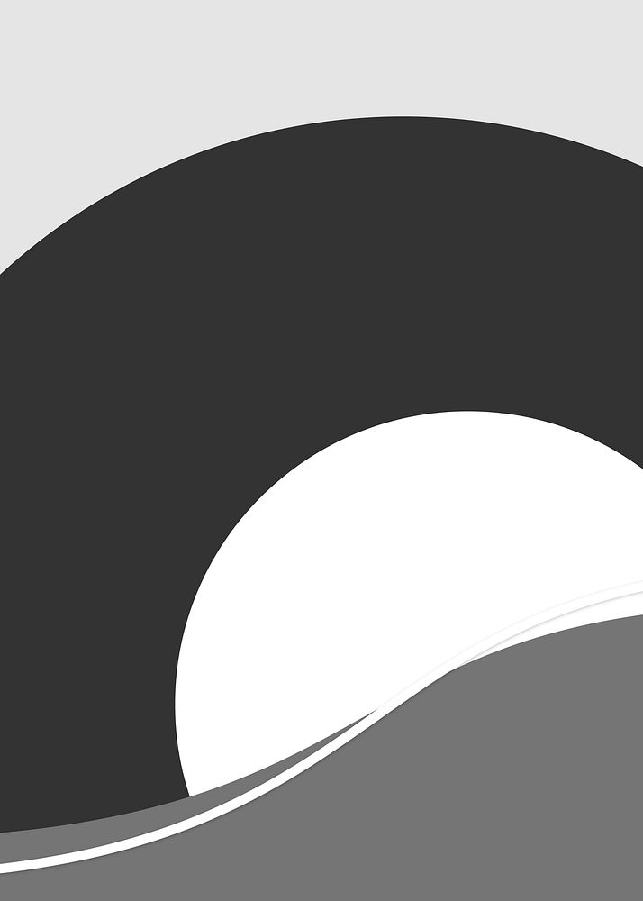 Black and white wave vector background minimal style