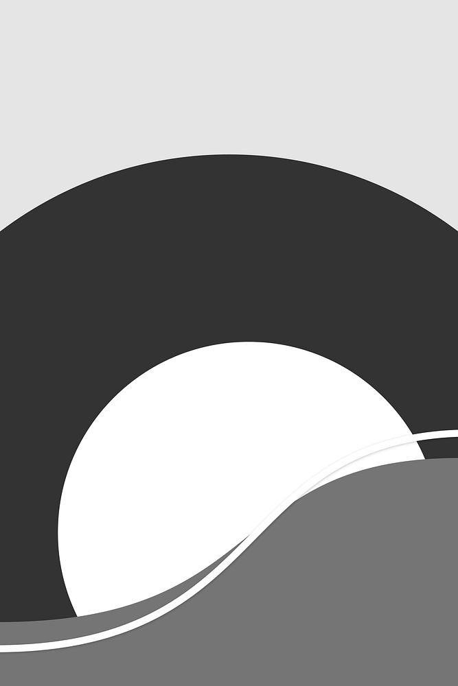 Black and white wave vector background minimal style