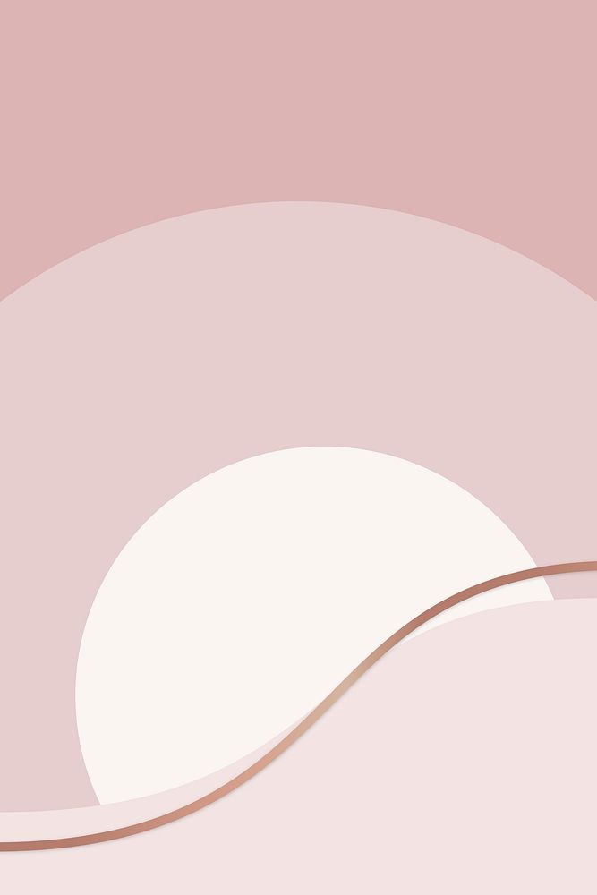 Pink gold wave background vector aesthetic