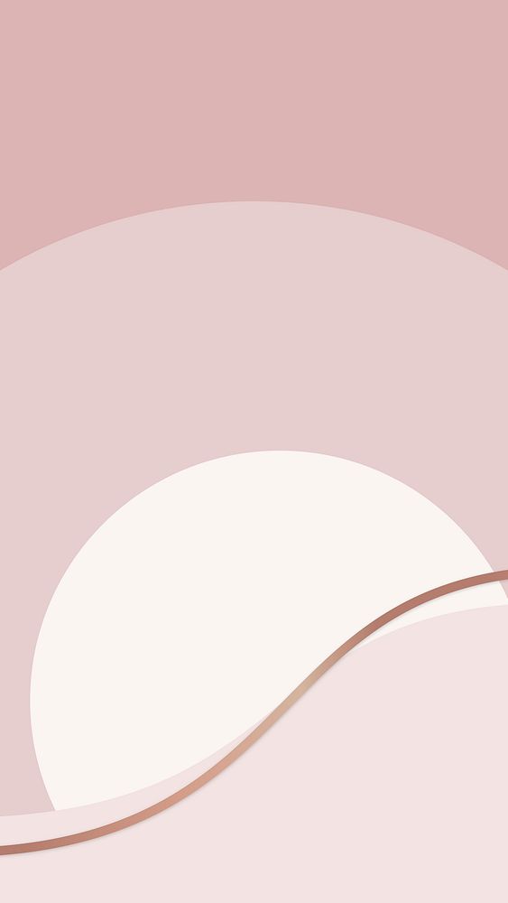 Rose gold wave mobile wallpaper vector aesthetic