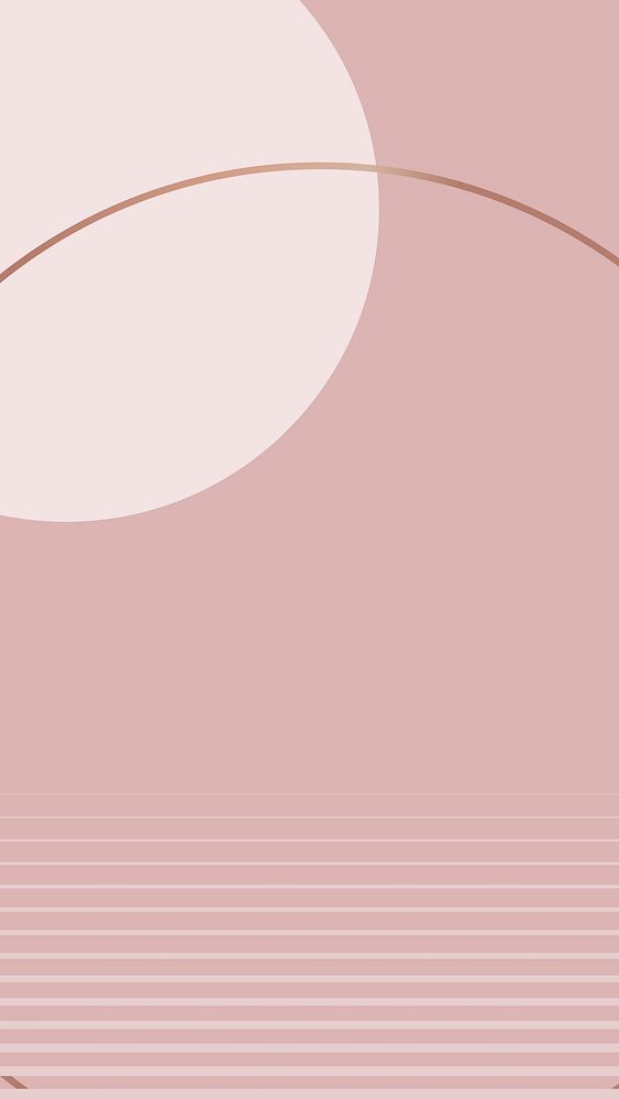 Nude pink mobile wallpaper vector geometric minimal style