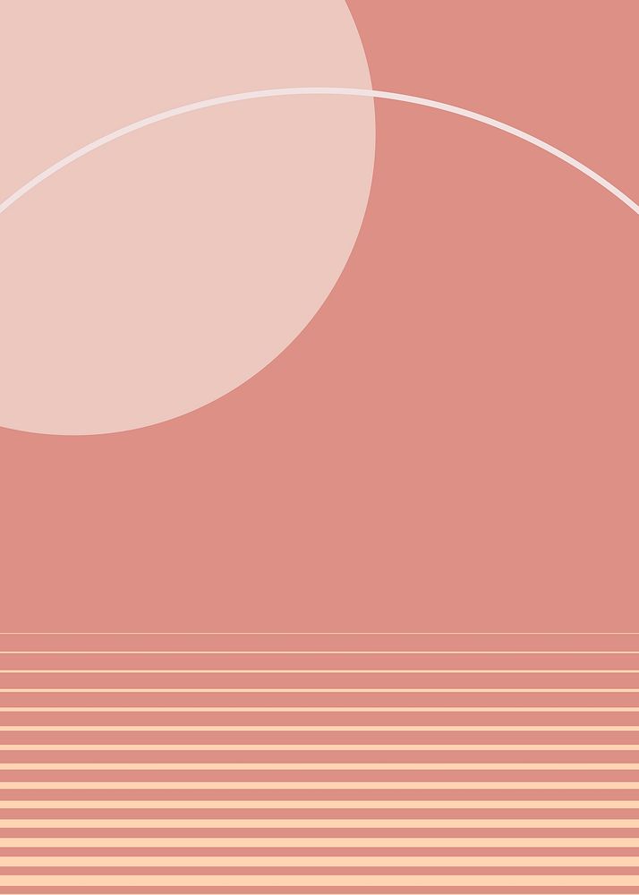 Pastel pink aesthetic background vector Swiss style