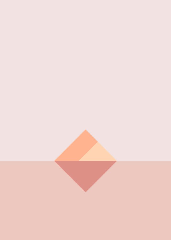 Pastel rhombus background vector in minimal style