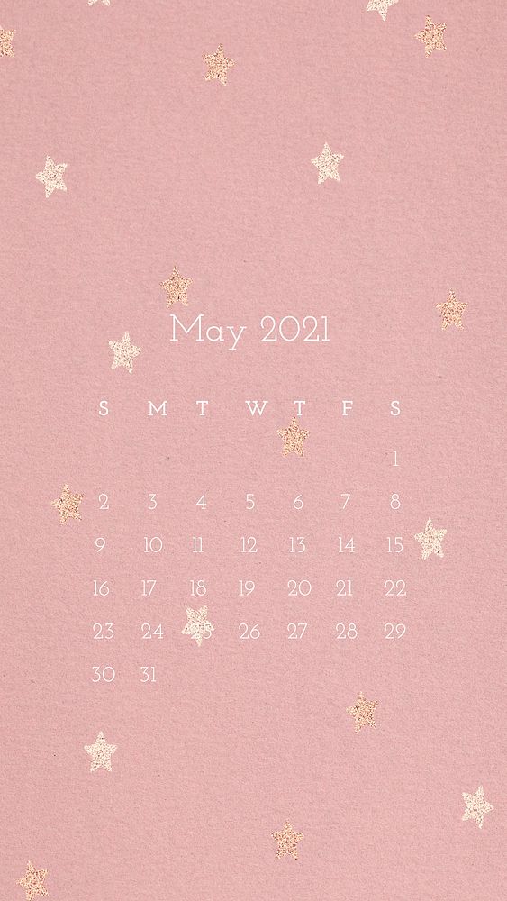 Calendar 2021 May printable with abstract watercolor background