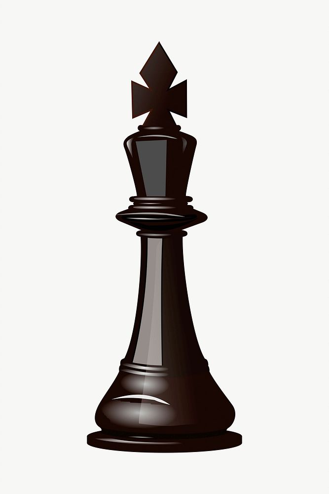 Chess piece clipart, illustration vector. Free public domain CC0 image.