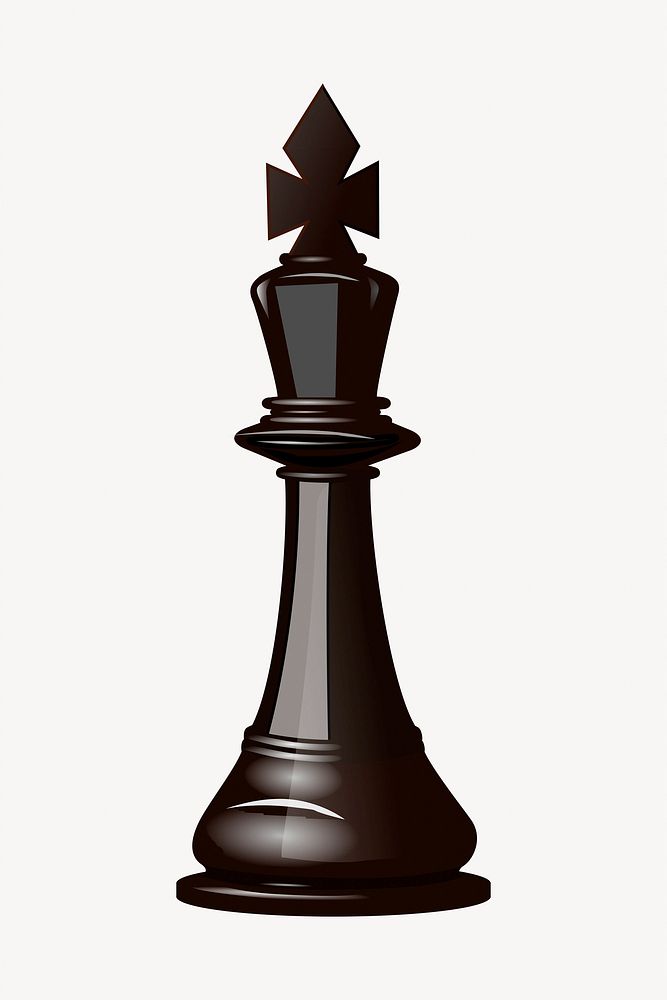 Chess piece clipart, illustration. Free public domain CC0 image.