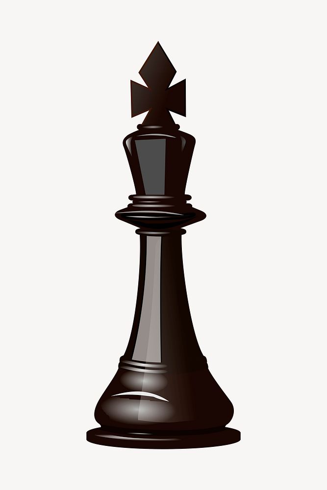 Chess piece clipart, illustration psd. Free public domain CC0 image.