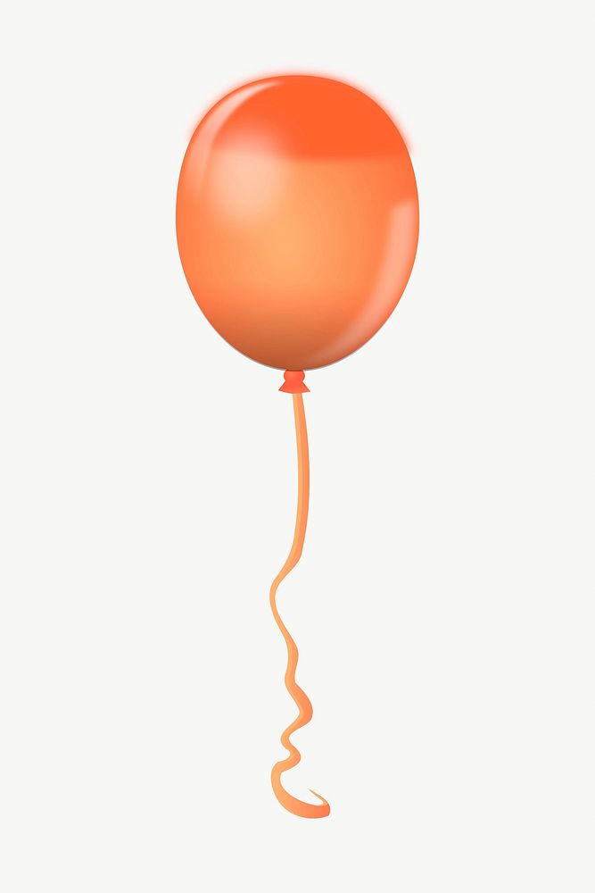Floating balloon clipart, illustration vector. Free public domain CC0 image.