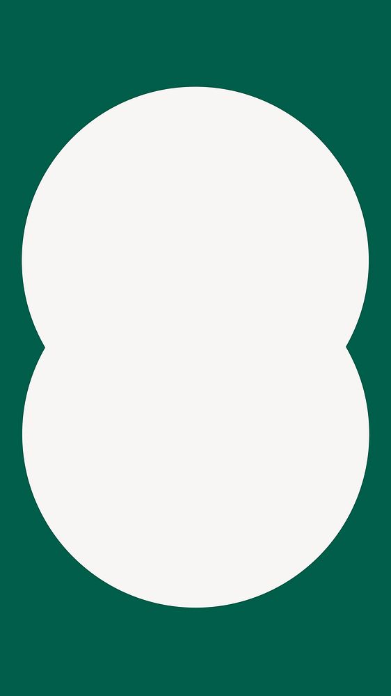 Overlapped circle border phone wallpaper, aesthetic design vector