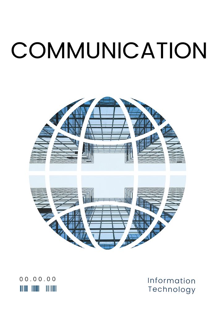 Graphic of global communication connection technology