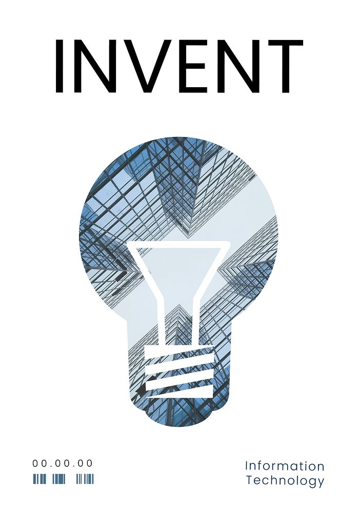 Graphic of creative ideas digital technology light bulb