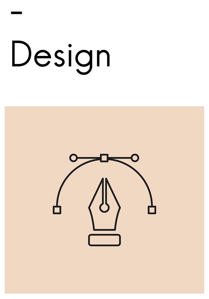 Creative Design Content Pen Icon Graphic