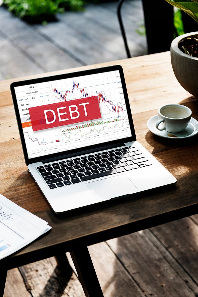 Debt Loan Money Finance Word Graphic