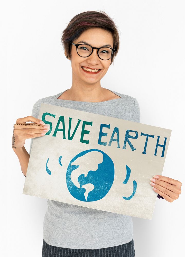 Earth Day Globe Icon Sign Graphic