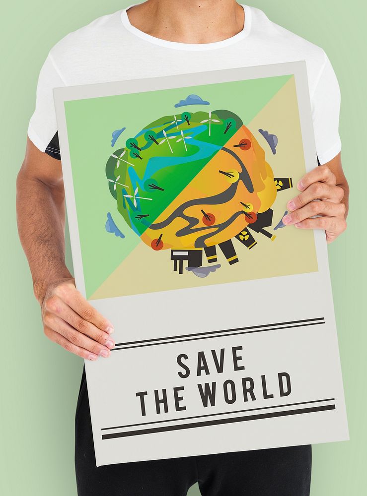 Save World Planet Earth Concept