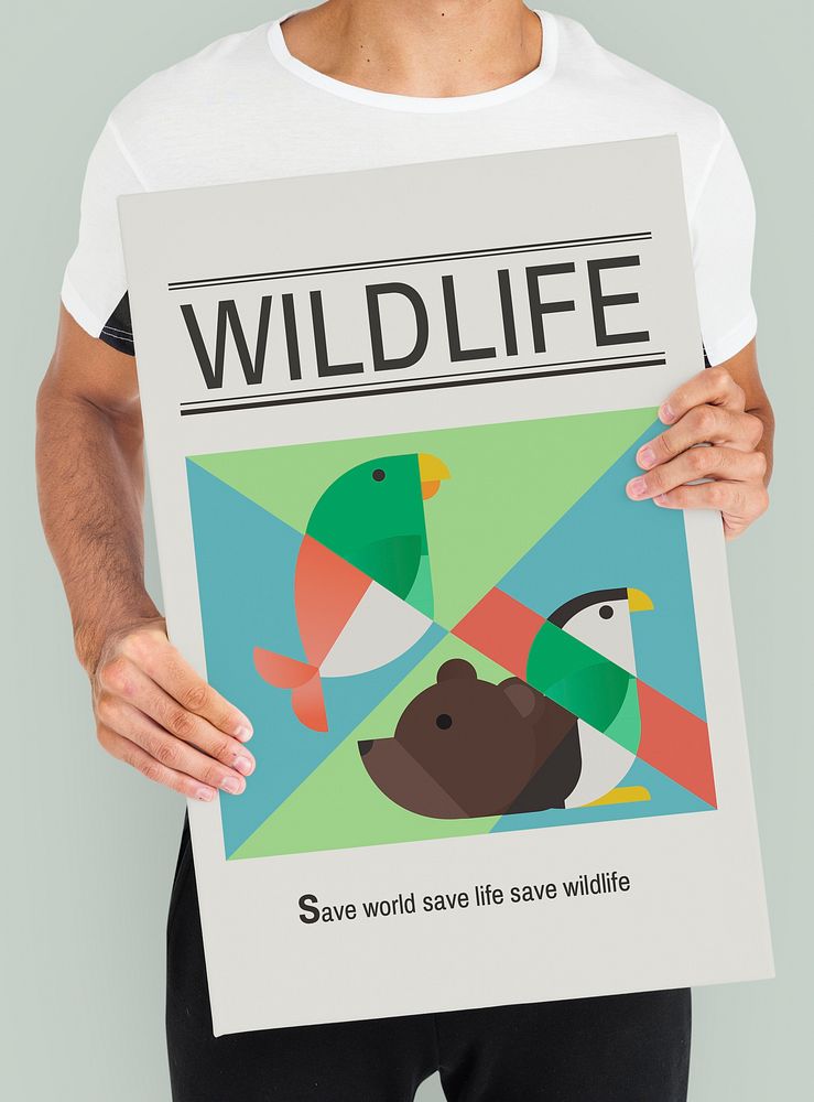 Wildlife Save Animals Protect Support Graphic