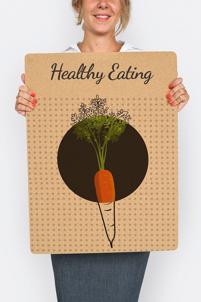 Healthy Eating Food Lifestyle Organic Wellness Graphic