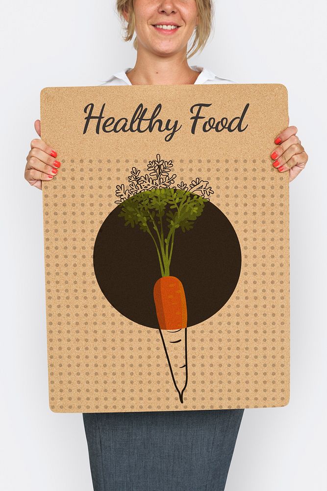 Healthy Eating Food Lifestyle Organic Wellness Graphic