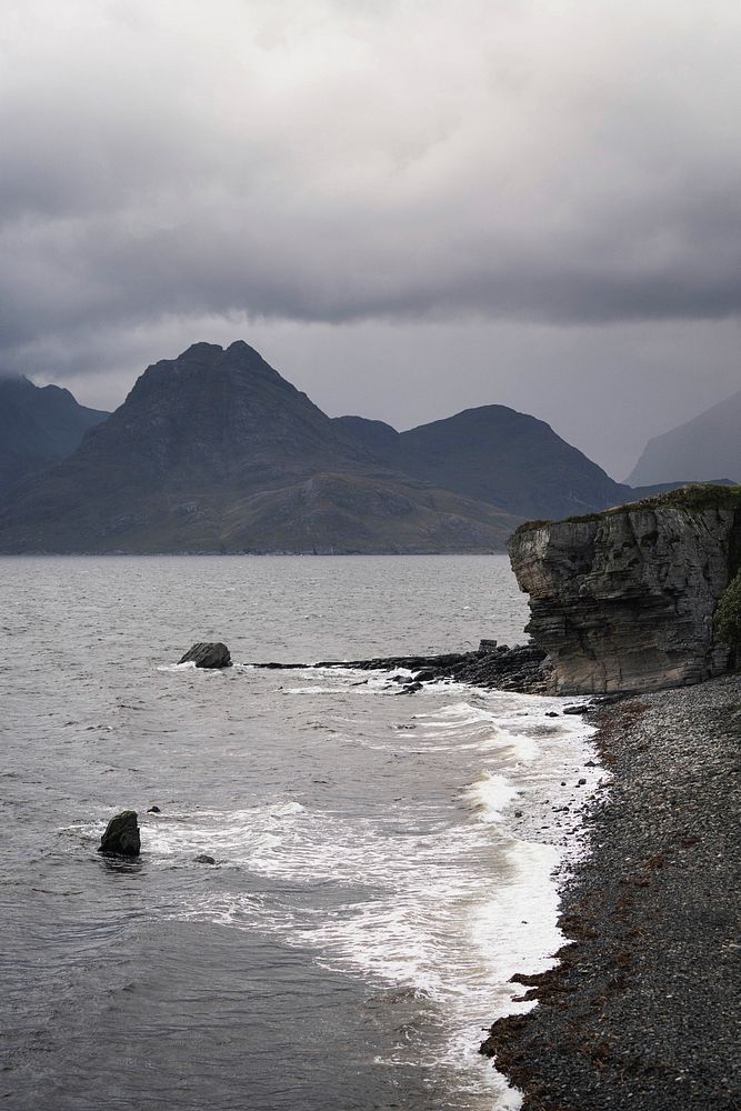 Rocky shore at Isle of Skye, Scotland