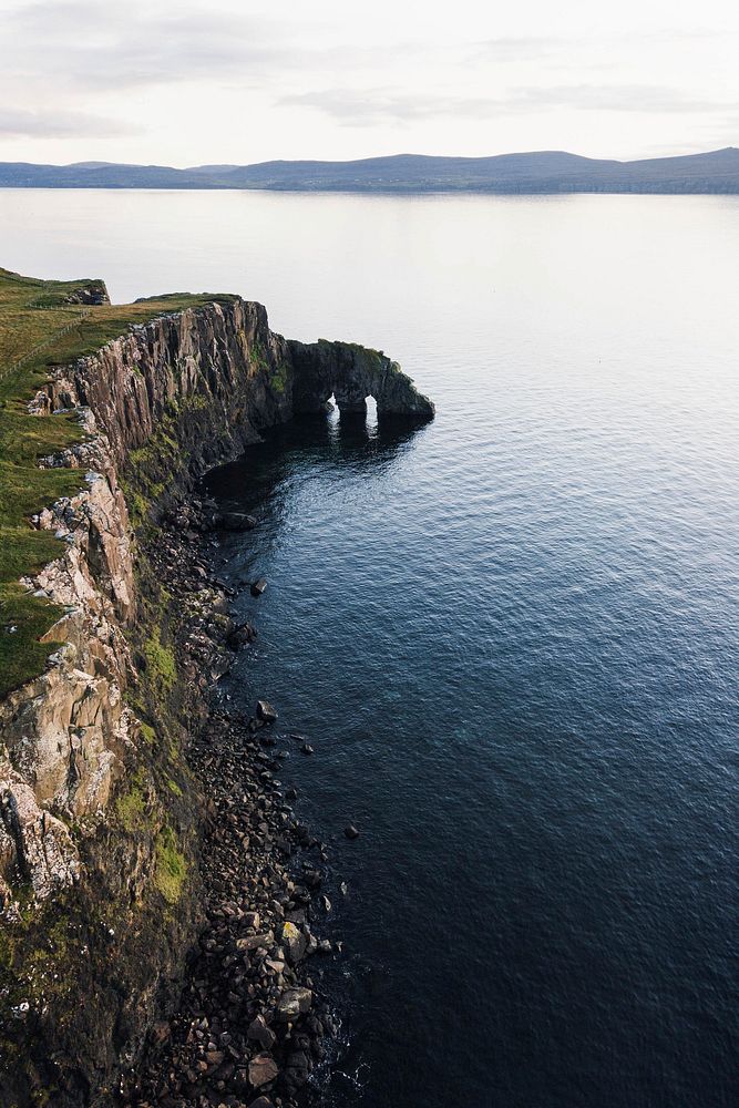 Isle of Skye at Scotland drone shot