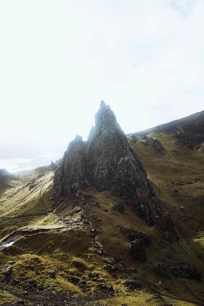 The Storr, the rocky hill in Scotland