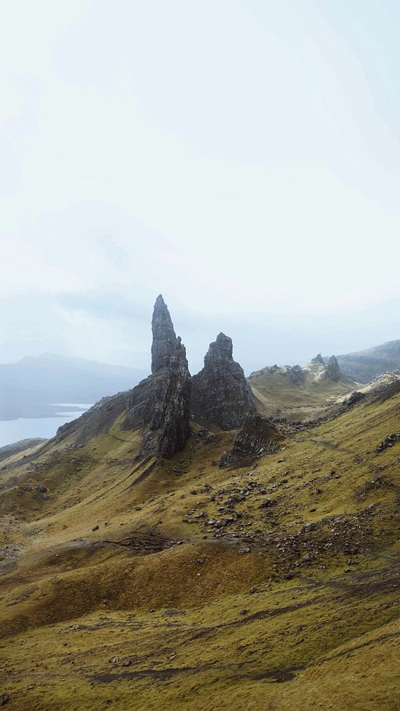 The Storr, the rocky hill in Scotland