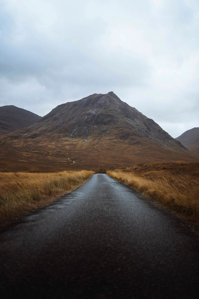 Road leading to Glen Etive, Scotland