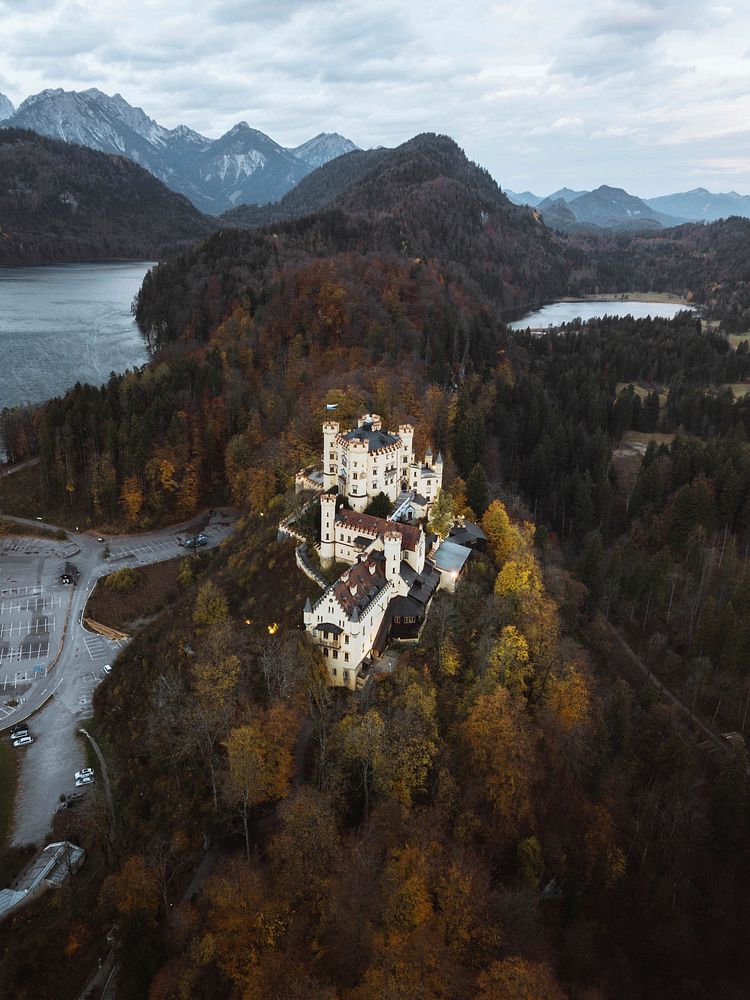 Neuschwanstein Castle during autumn, Germany