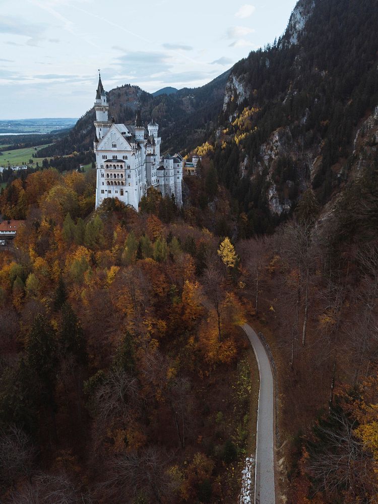 Neuschwanstein Castle during autumn, Germany