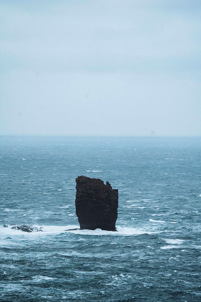 Risin og Kellingin, stacks off the coast of Faroe Islands