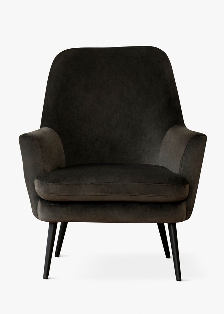 Black velvet chair modern luxury furniture