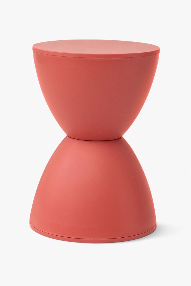 Modern shape stool in red