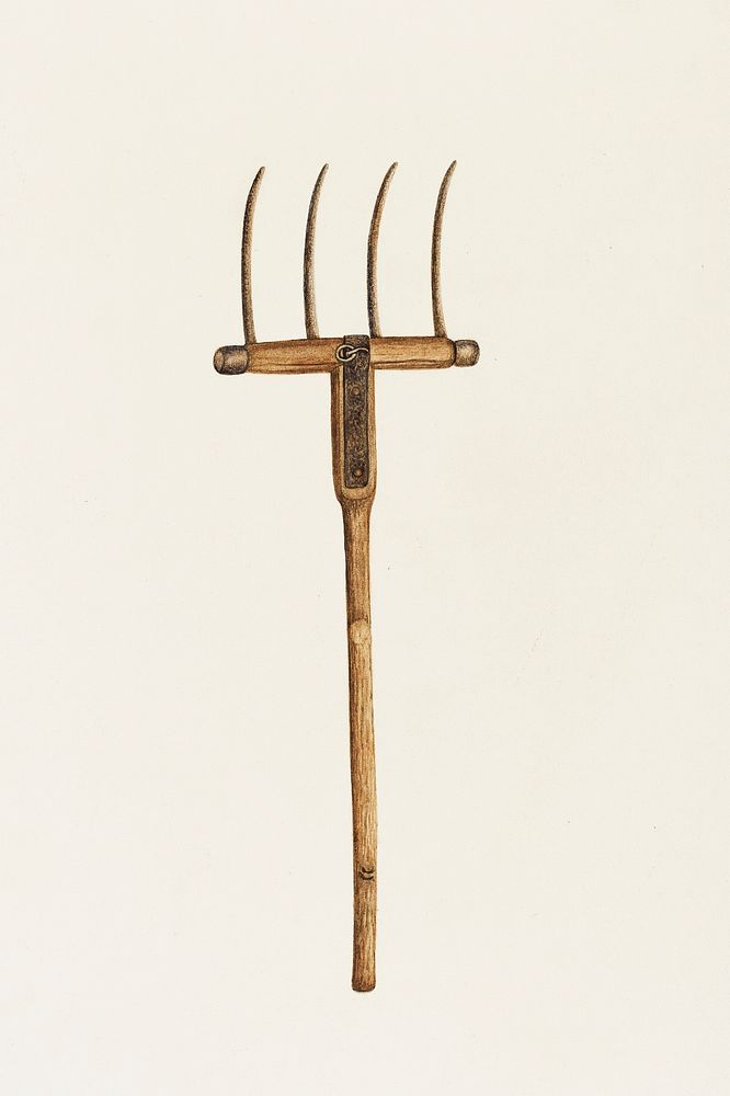 Horse Drawn Hay Fork (ca. 1941) by Frances Godfrey. Original from The National Gallery of Art. Digitally enhanced by…