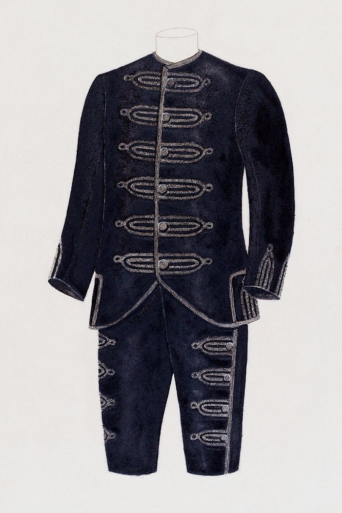 Boy's Suit (ca. 1940) by Nancy Crimi. Original from The National Gallery of Art. Digitally enhanced by rawpixel.