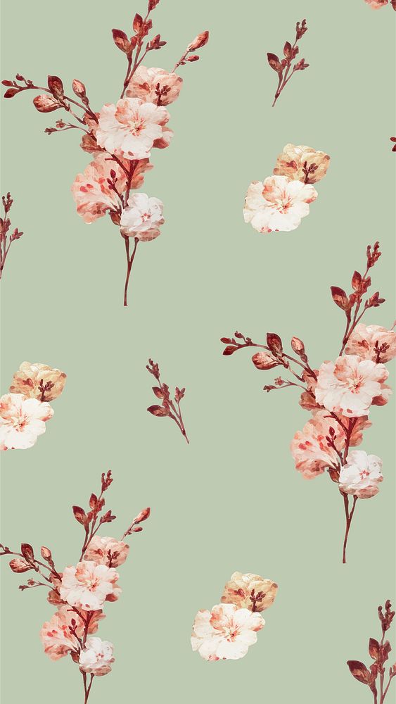 Vintage floral background illustration vector