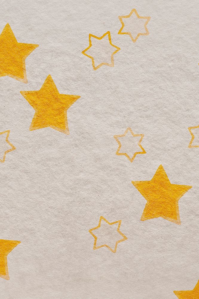 Yellow star pattern background design element