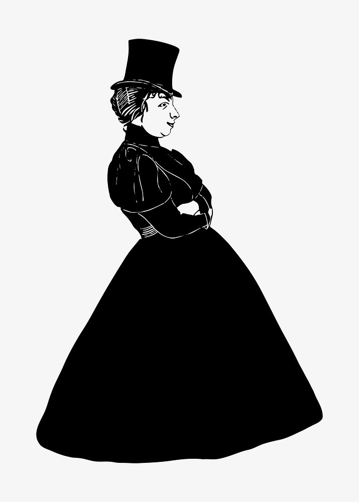 Vintage senior woman art print vector, remix from artworks by Samuel Jessurun de Mesquita