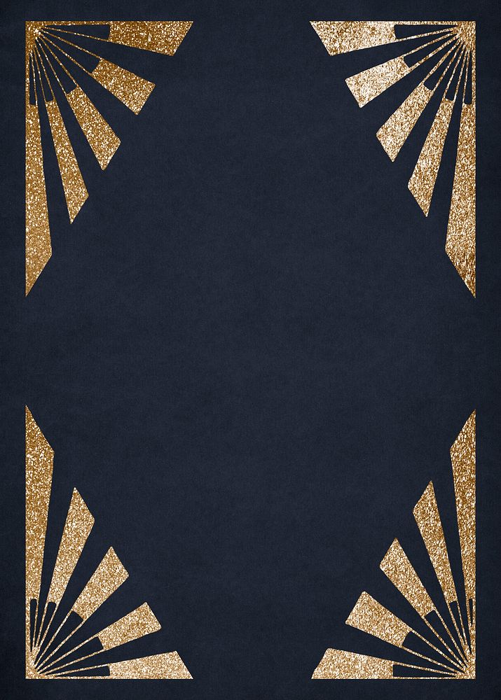 Vintage gold stripe patterned frame, remix from artworks by Samuel Jessurun de Mesquita